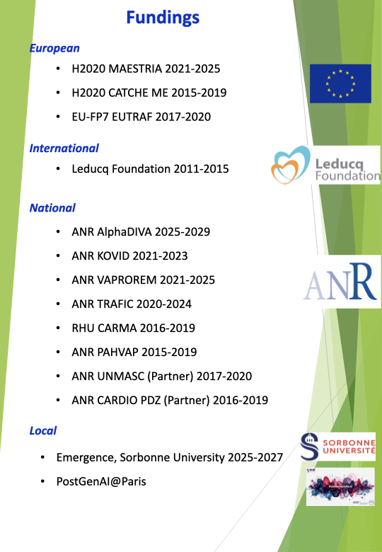 UMRS1166 TEAM 3 – Elise Balse and Sophie Nadaud – Molecular and Cellular Plasticity in Cardiovascular Diseases - Fundings
